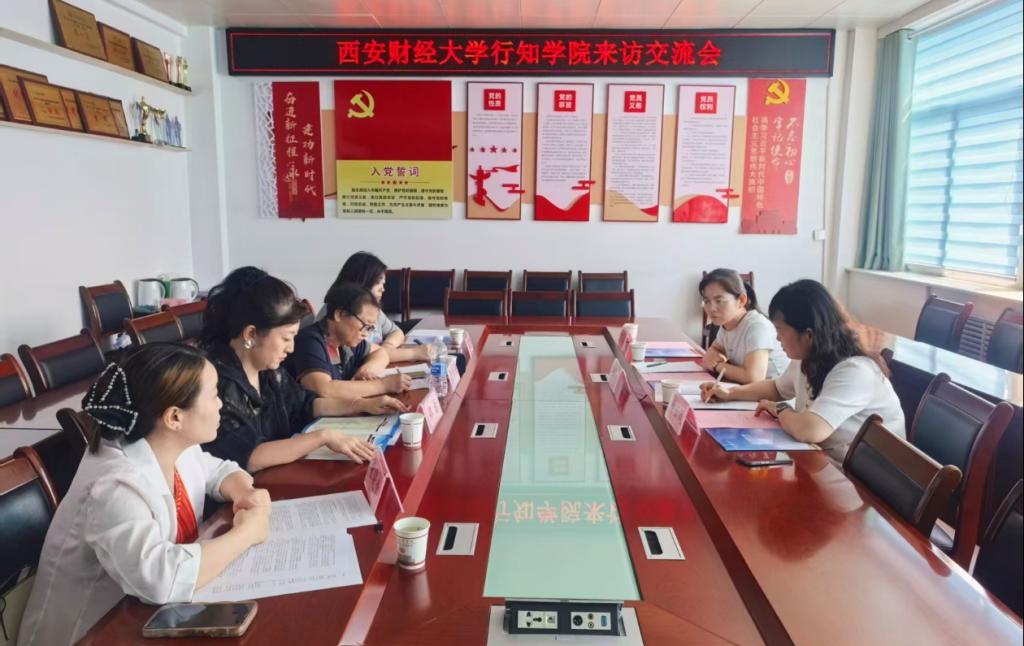 西安财经大学行知公司管理公司一行来我...